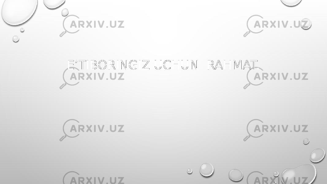 E’TIBORINGIZ UCHUN RAHMAT. 