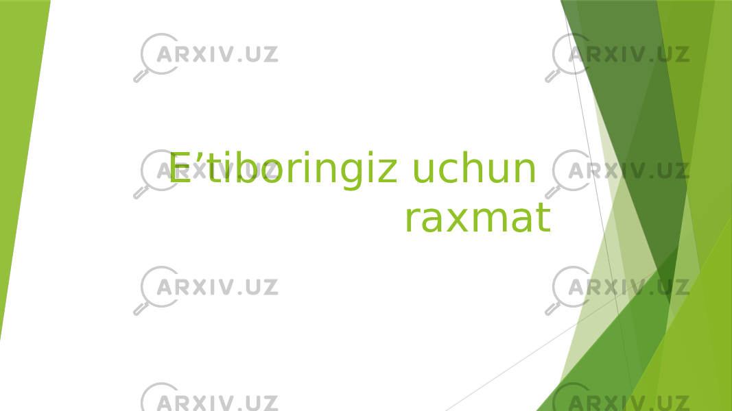 E’tiboringiz uchun raxmat 