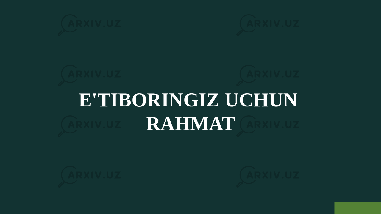 E&#39;TIBORINGIZ UCHUN RAHMAT 