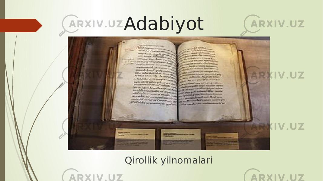 Adabiyot Qirollik yilnomalari 