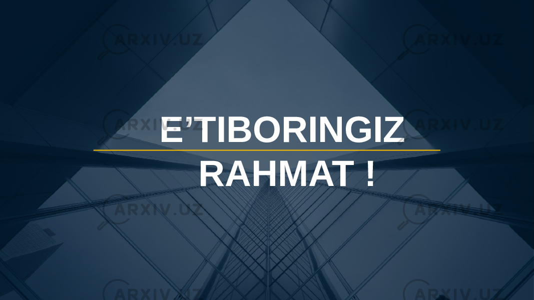 E’TIBORINGIZ RAHMAT ! 