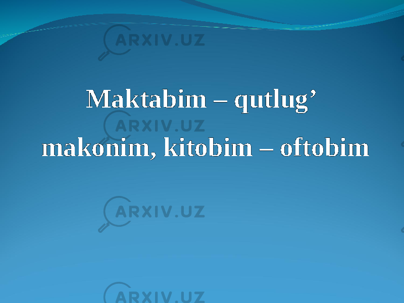Kitobim oftobim 4 sinf