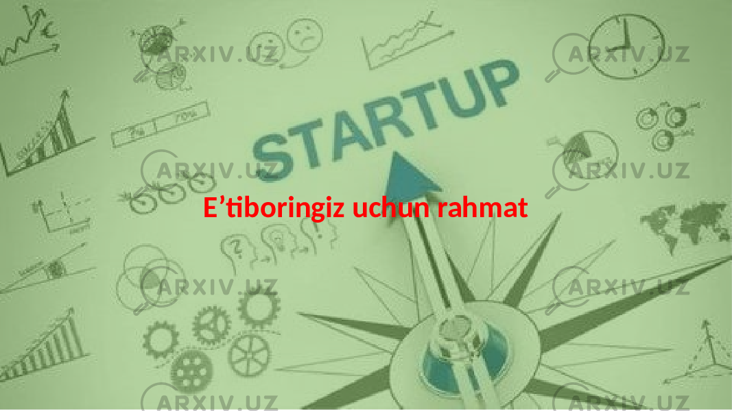 E’tiboringiz uchun rahmat 