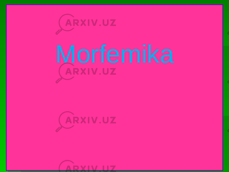 Morfemika 