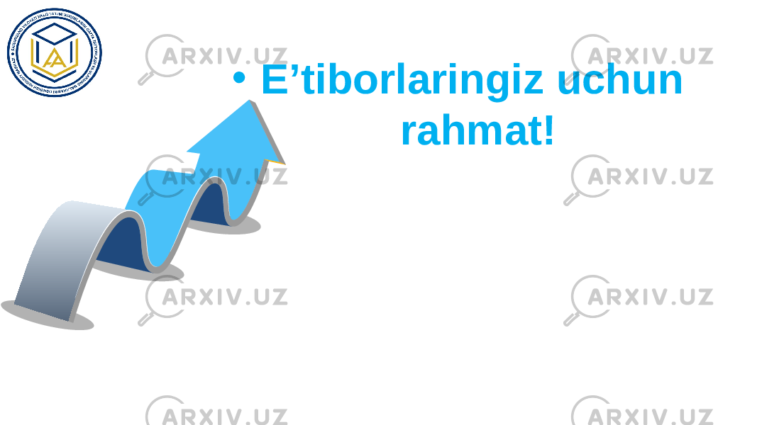 • E’tiborlaringiz uchun rahmat! 