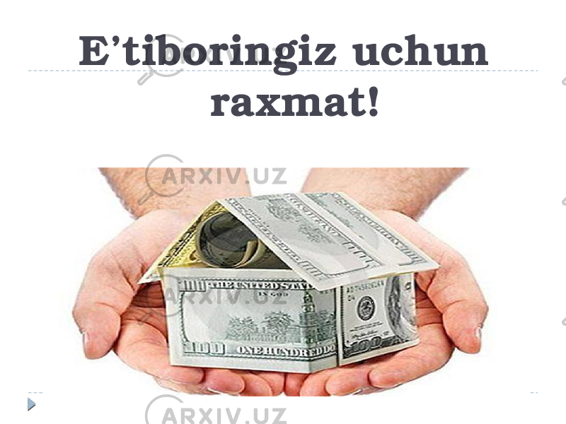 E’tiboringiz uchun raxmat! 