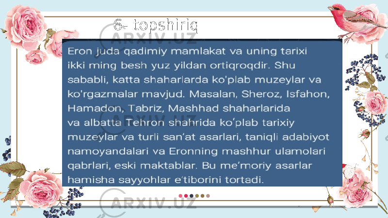 6- topshiriq 