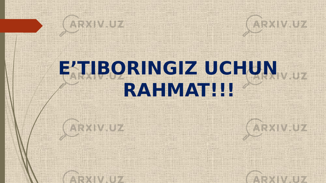 E’TIBORINGIZ UCHUN RAHMAT!!! 