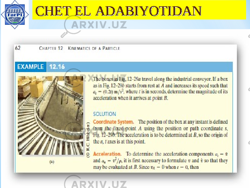 CHET EL ADABIYOTIDANCHET EL ADABIYOTIDAN 