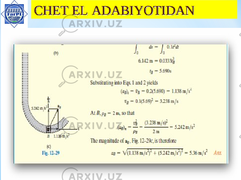 CHET EL ADABIYOTIDANCHET EL ADABIYOTIDAN 