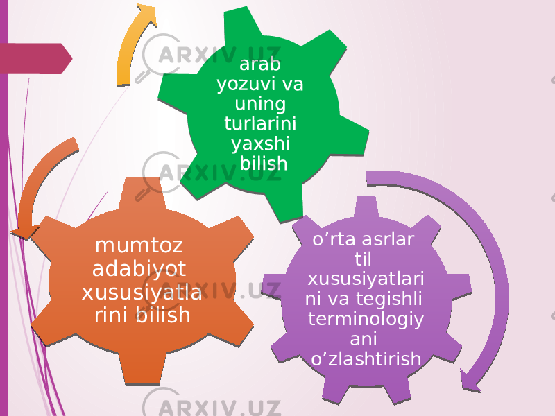 o’rta asrlar til xususiyatlari ni va tegishli terminologiy ani o’zlashtirishmumtoz adabiyot xususiyatla rini bilish 08 03 16070507050A 040A 03 02 08 11 02 16 0E0A 
