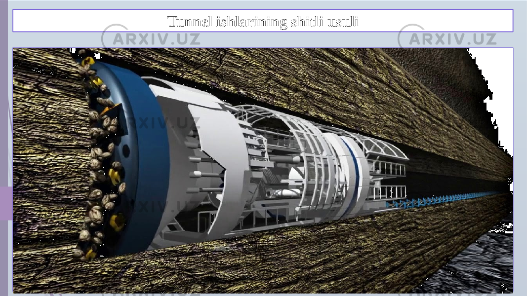 Tunnel ishlarining shitli usuli 