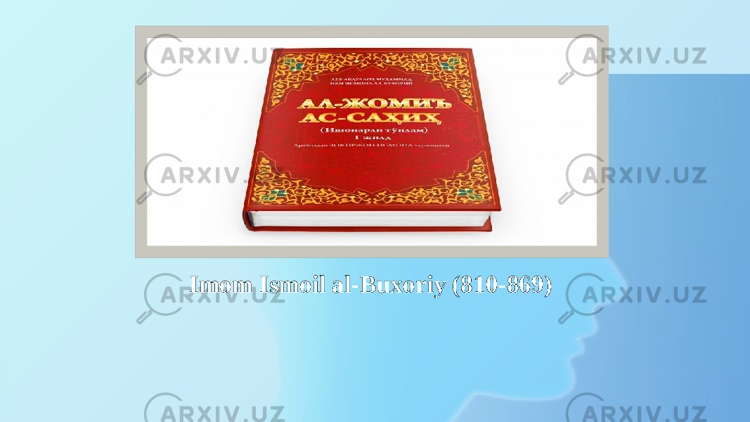 Imom Ismoil al-Buxoriy (810-869)Вставка рисунка 