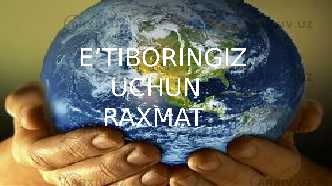 . E’TIBORINGIZ UCHUN RAXMAT 