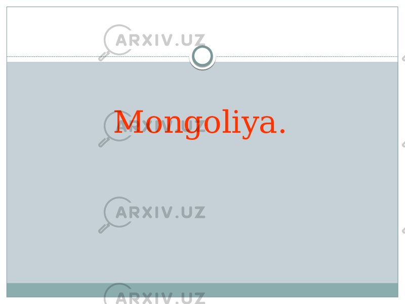 Mongoliya. 