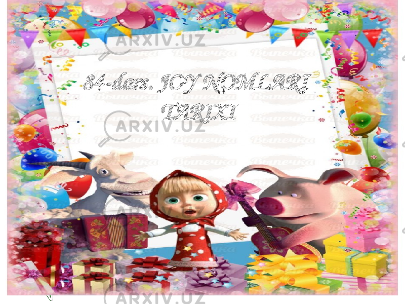 184-dars. JOY NOMLARI TARIXI 