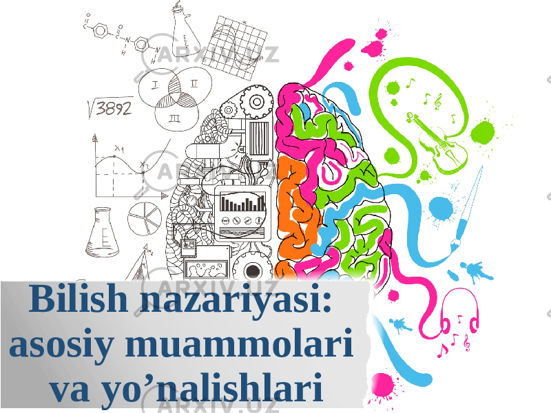 Bilish nazariyasi: asosiy muammolari va yo’nalishlari 