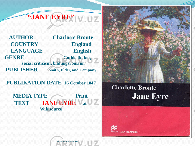 Реферат: Jane Eyre Essay Research Paper Jane EyreIn