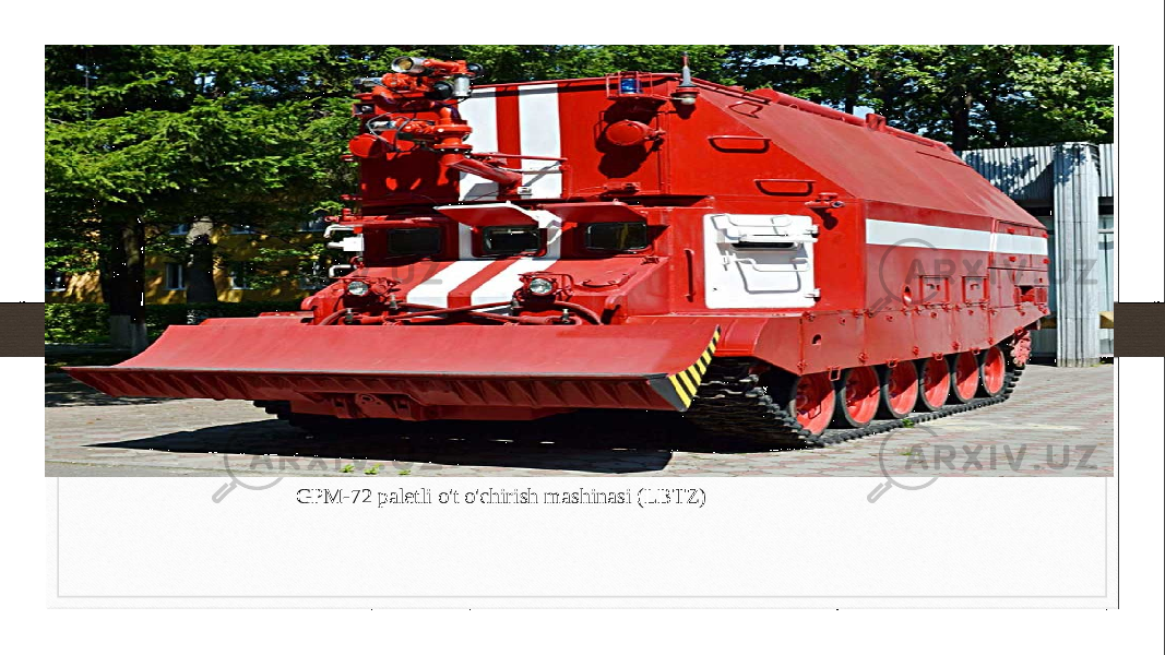 GPM-72 paletli o&#39;t o&#39;chirish mashinasi (LBTZ) 