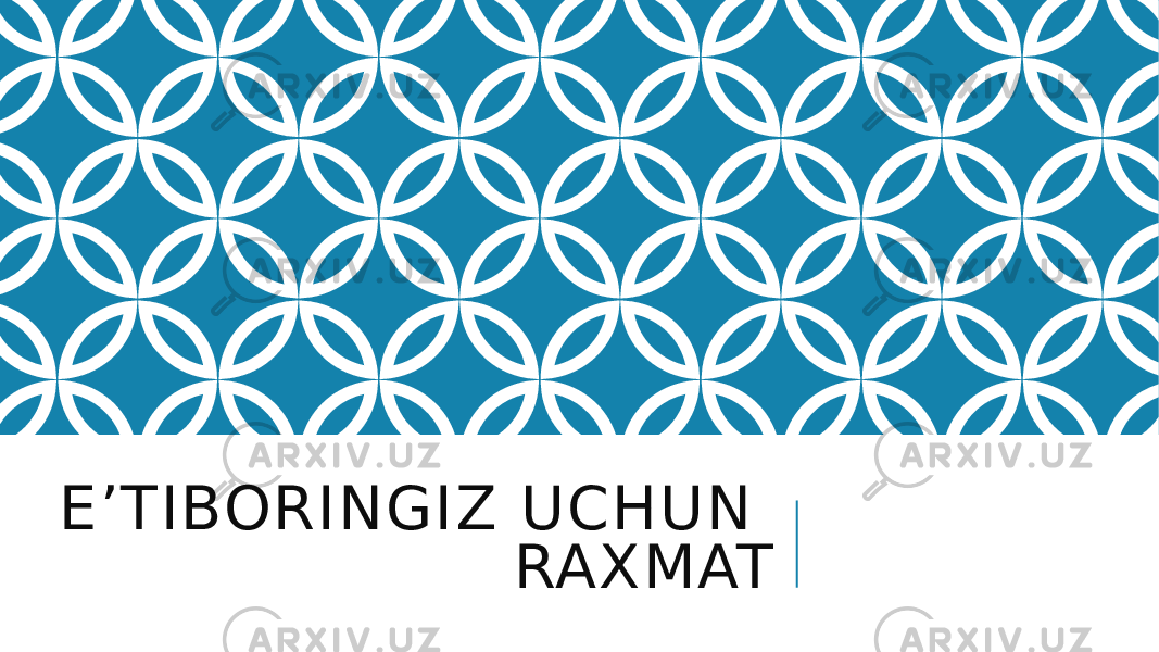 E’TIBORINGIZ UCHUN RAXMAT 