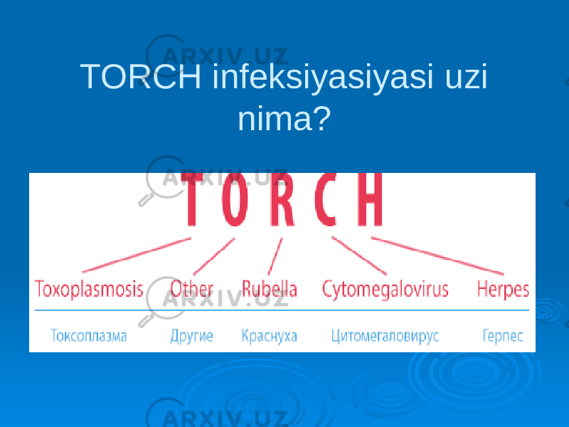 TORCH infeksiyasiyasi uzi nima? 