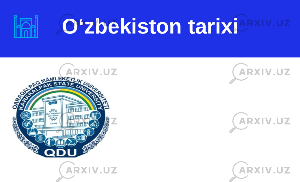 O‘zbekiston tarixi 