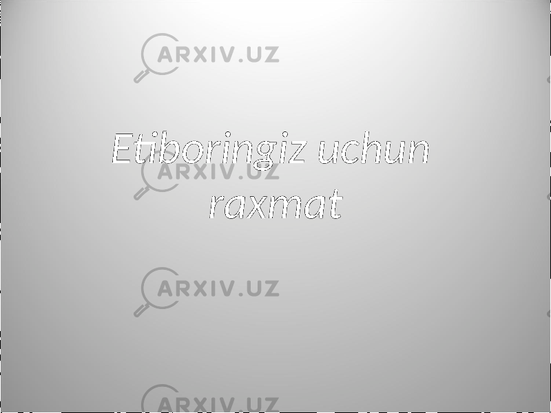 Etiboringiz uchun raxmat 