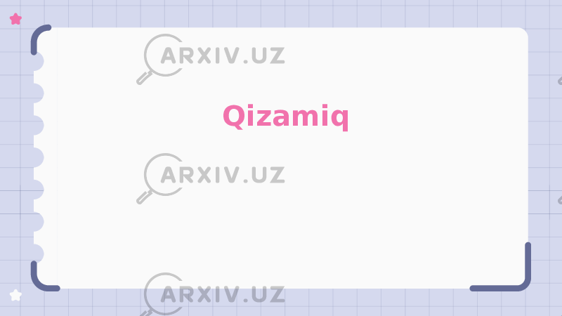 Qizamiq 