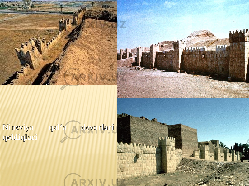 Nineviya qal’a devorlari qoldiqlari 