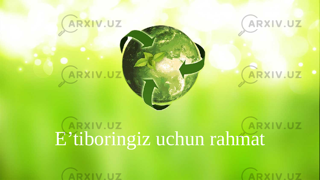 E’tiboringiz uchun rahmat 