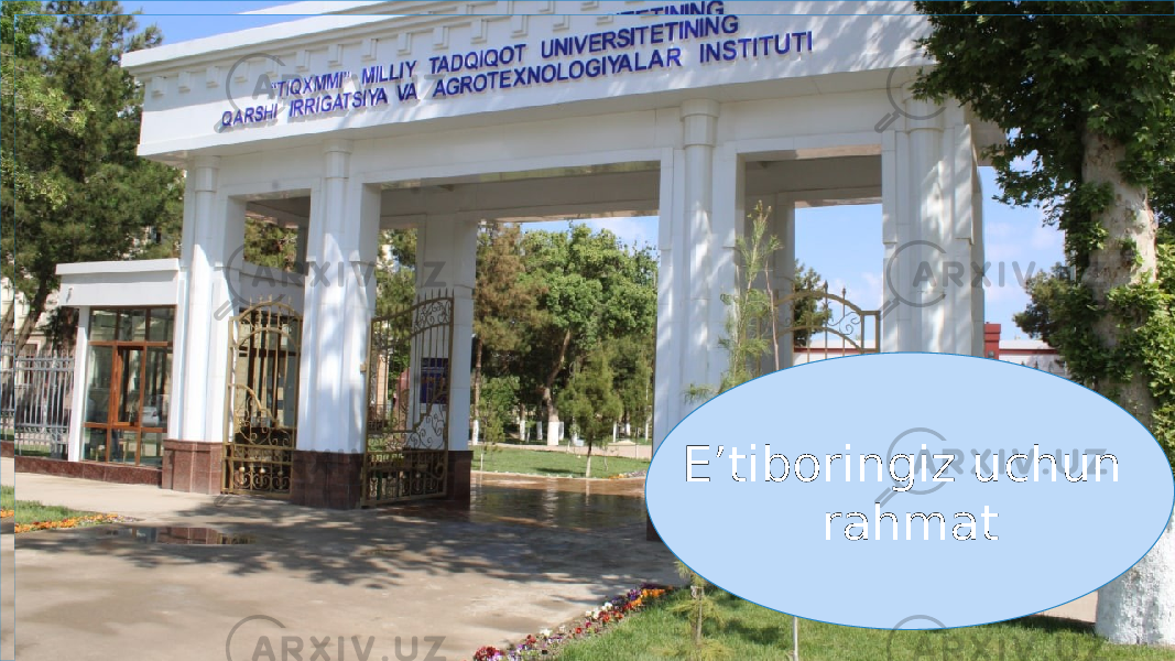 E’tiboringiz uchun rahmat 