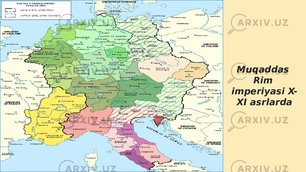 Muqaddas Rim imperiyasi X- XI asrlarda 