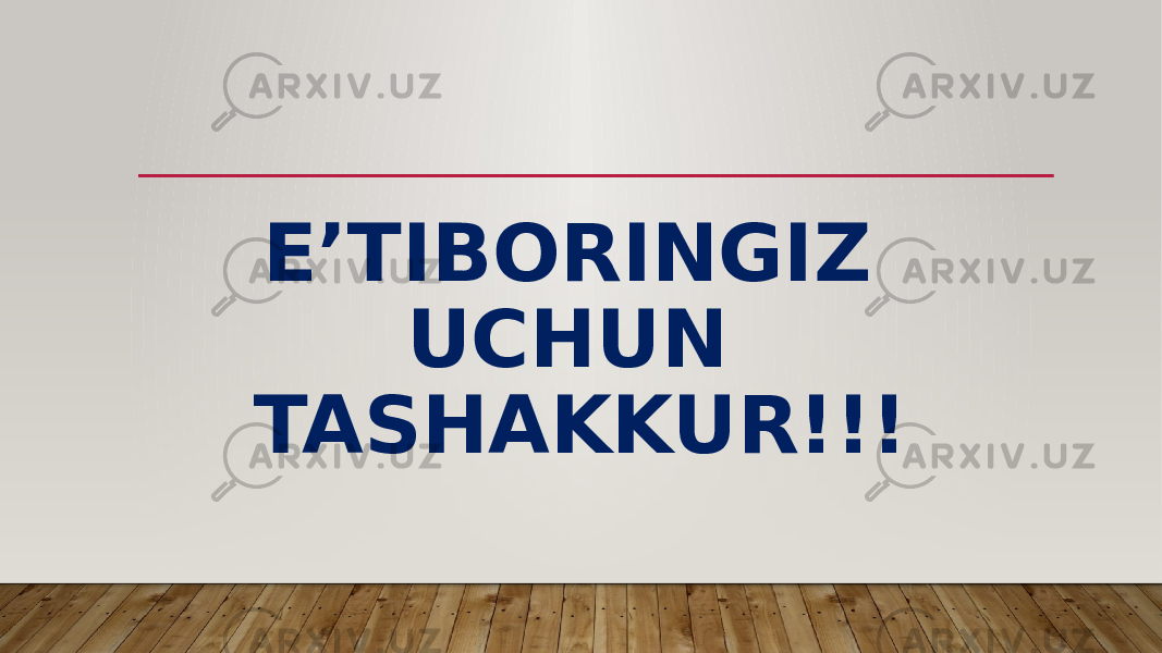 E’TIBORINGIZ UCHUN TASHAKKUR!!! 