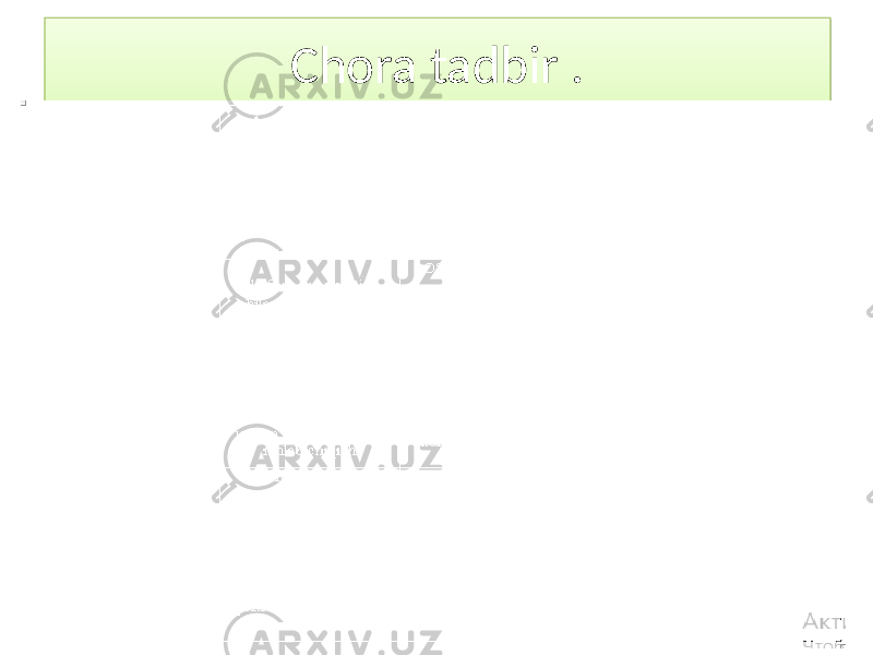 Сhora tadbir . 4010 